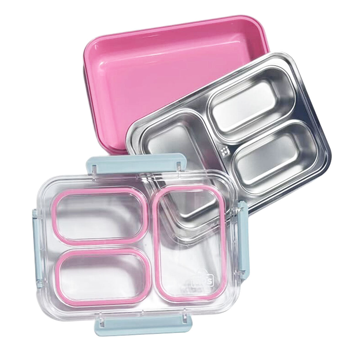 3 Compartment Stainless Steel Bento Box