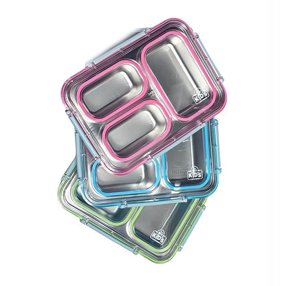 3 Compartment Stainless Steel Bento Box