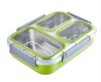 3 Compartment Stainless Steel Bento Box